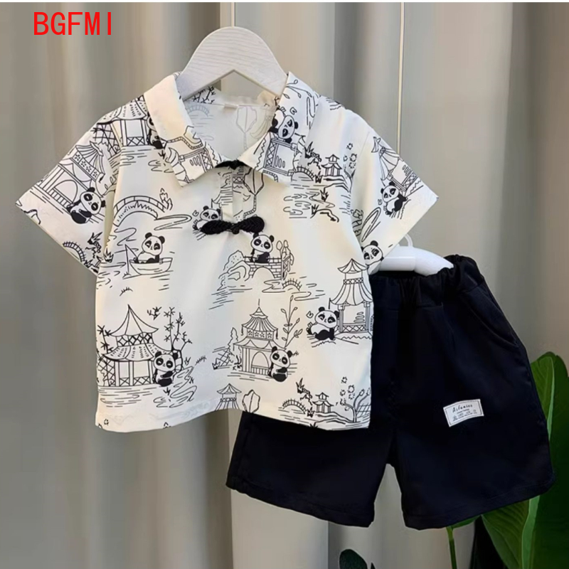 Summer Clothing Drawing For Kids - بدلة غسول للأطفال من Hanfu ،