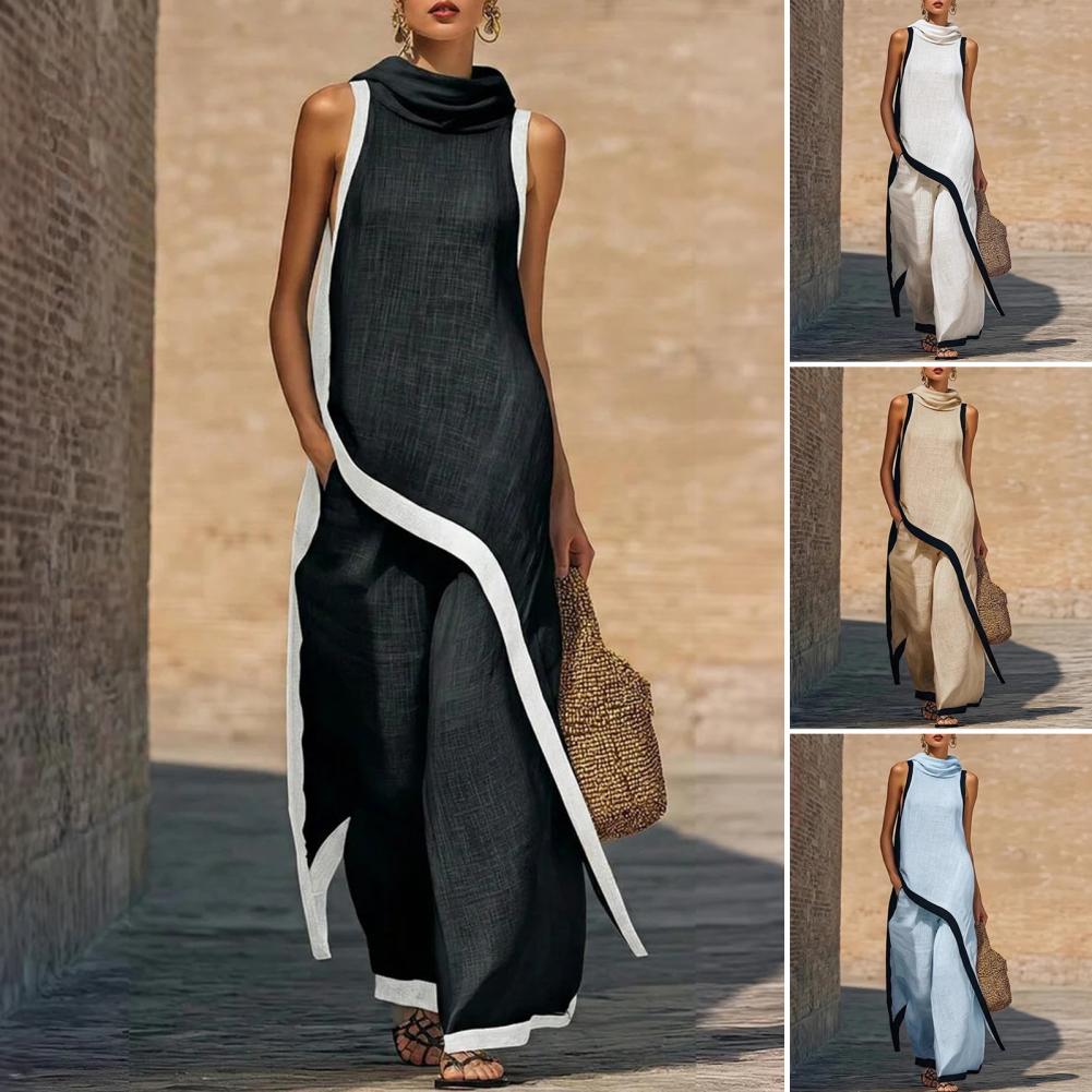 Summer Vacation Clothing Women - طقم نسائي من قطعتين من القطن