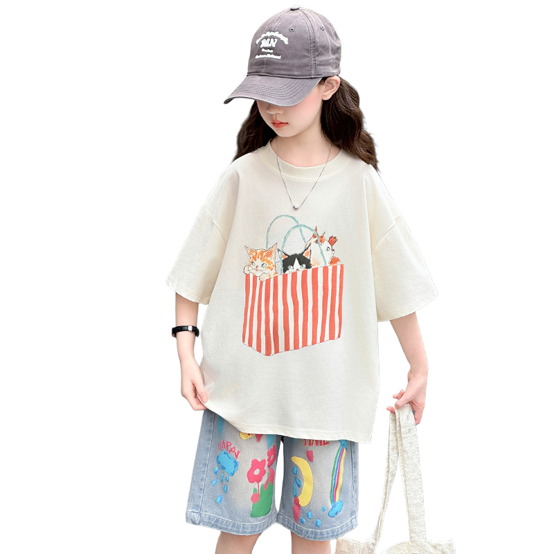 Summer Clothing Drawing For Kids - المراهقات الصيف أعلى وأسفل مجموعة مع