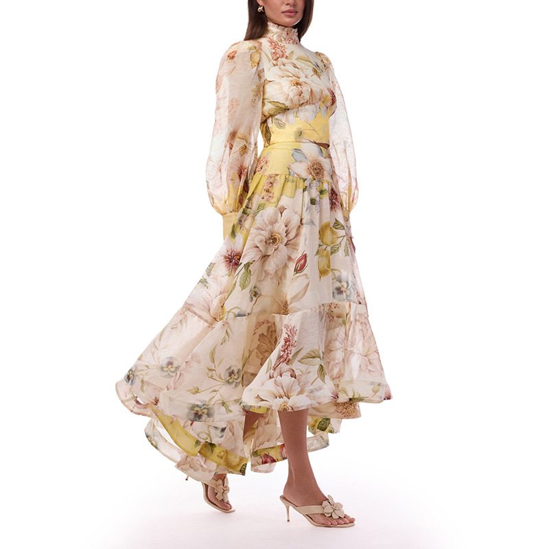 طقم صيفي من قطعتين بطبعة زهور  - مراجعة Summer Vacation Clothing Women وسعره
