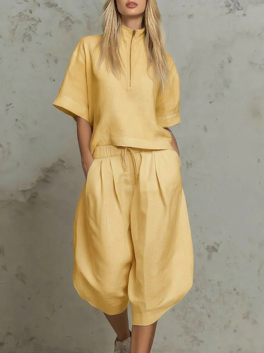 طقم نسائي عصري جديد من قطعتين: - مراجعة Summer Vacation Clothing Women وسعره