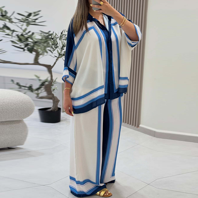 طقم أنيق من القمصان والسراويل  - مراجعة Summer Vacation Clothing Women وسعره