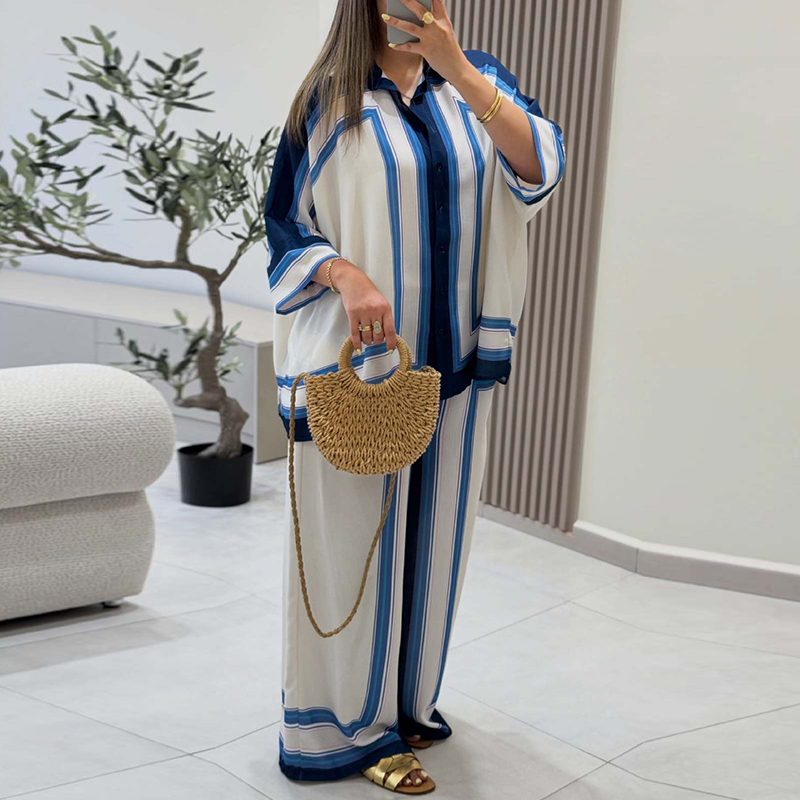 طقم أنيق من القمصان والسراويل  - مراجعة Summer Vacation Clothing Women وسعره