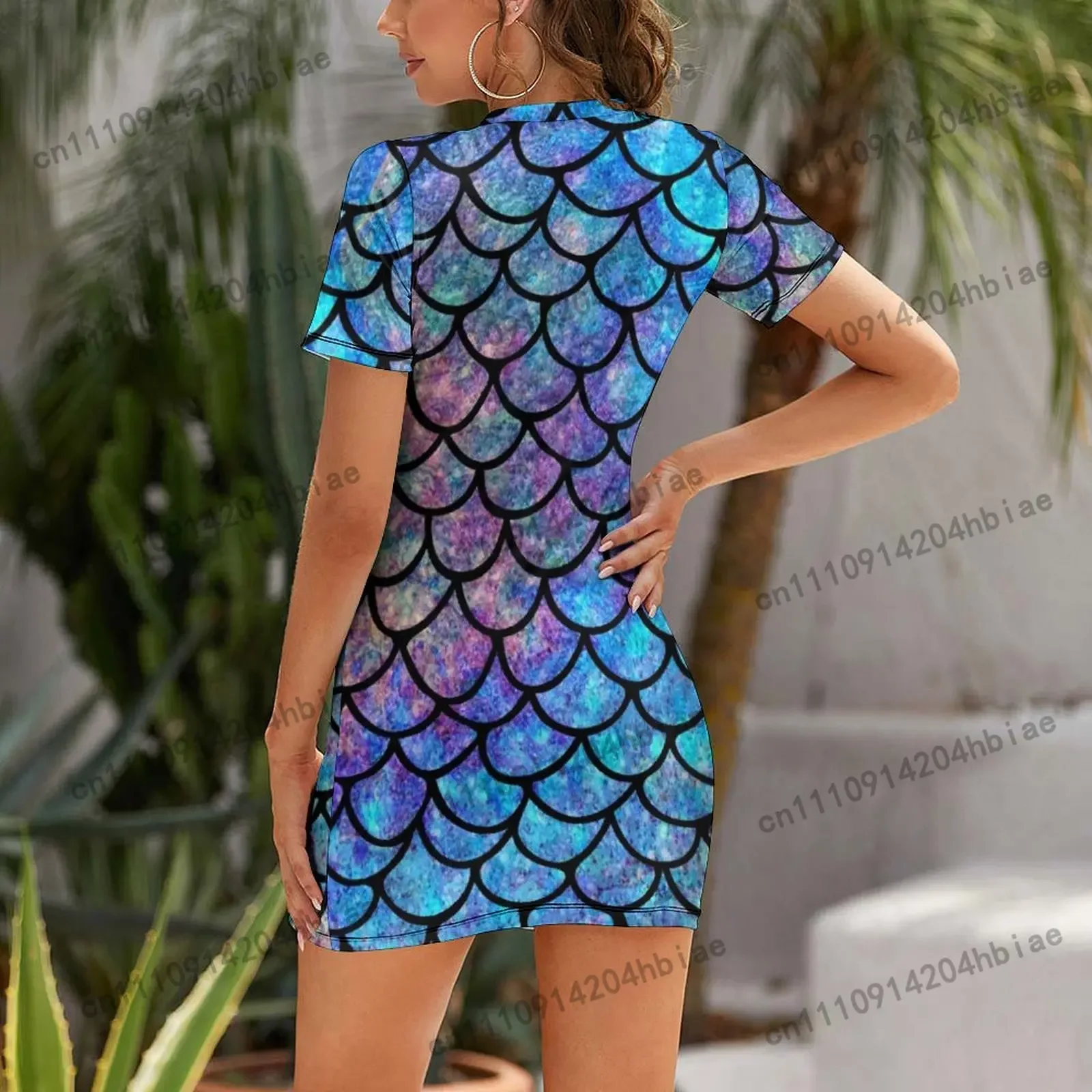 فستان بأكمام قصيرة بتصميم حراش - مراجعة Summer Clothing Juniors وسعره
