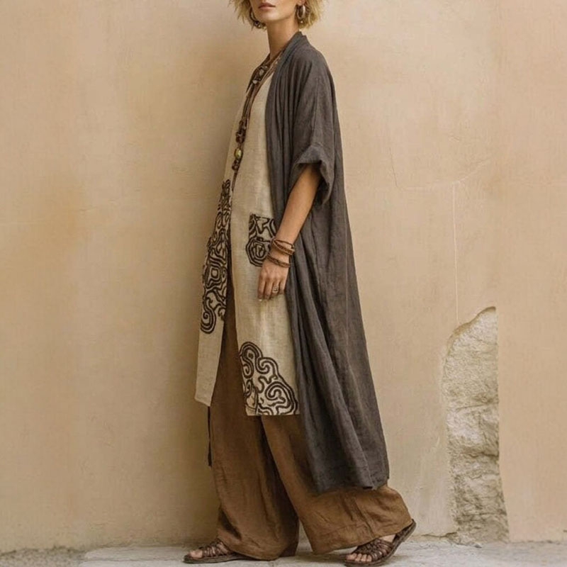 طقم كيمونو بوهو مفتوح من الأما - مراجعة Summer Vacation Clothing Women وسعره