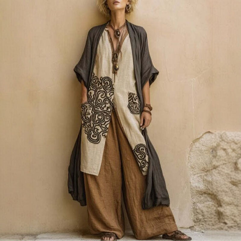 طقم كيمونو بوهو مفتوح من الأما - مراجعة Summer Vacation Clothing Women وسعره