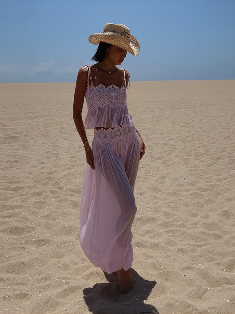 طقم صيفي أنيق لعام 2026 مكون م - مراجعة Summer Vacation Clothing Women وسعره