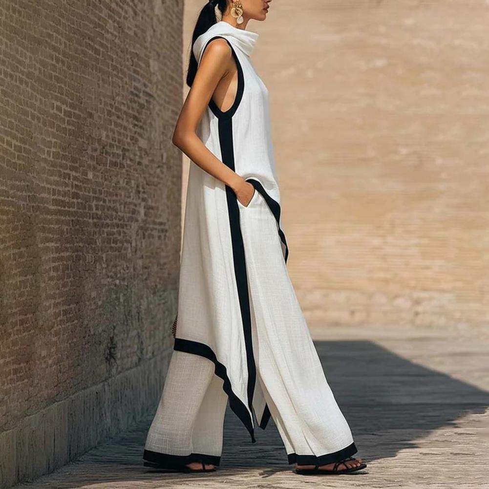 طقم نسائي من قطعتين من القطن و - مراجعة Summer Vacation Clothing Women وسعره
