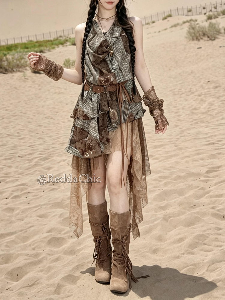 فستان ريدداشيك بوهو ريترو غير  - مراجعة Summer Clothing Capsule وسعره